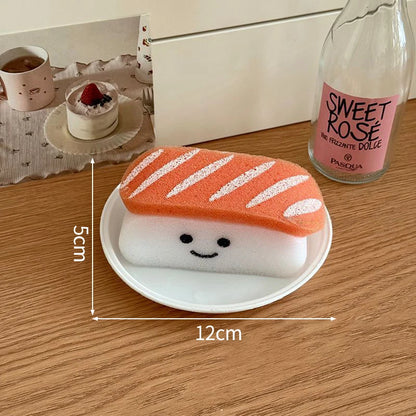 Toddler Bath Fun – 1/2PCS Cute Sushi Shower Sponge