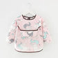 Waterproof Long-Sleeve Baby Feeding Bib (0–2Y)