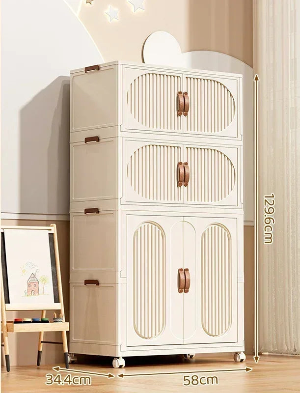 Foldable Kids Storage – Clothes & Toy Sorting Cabinet