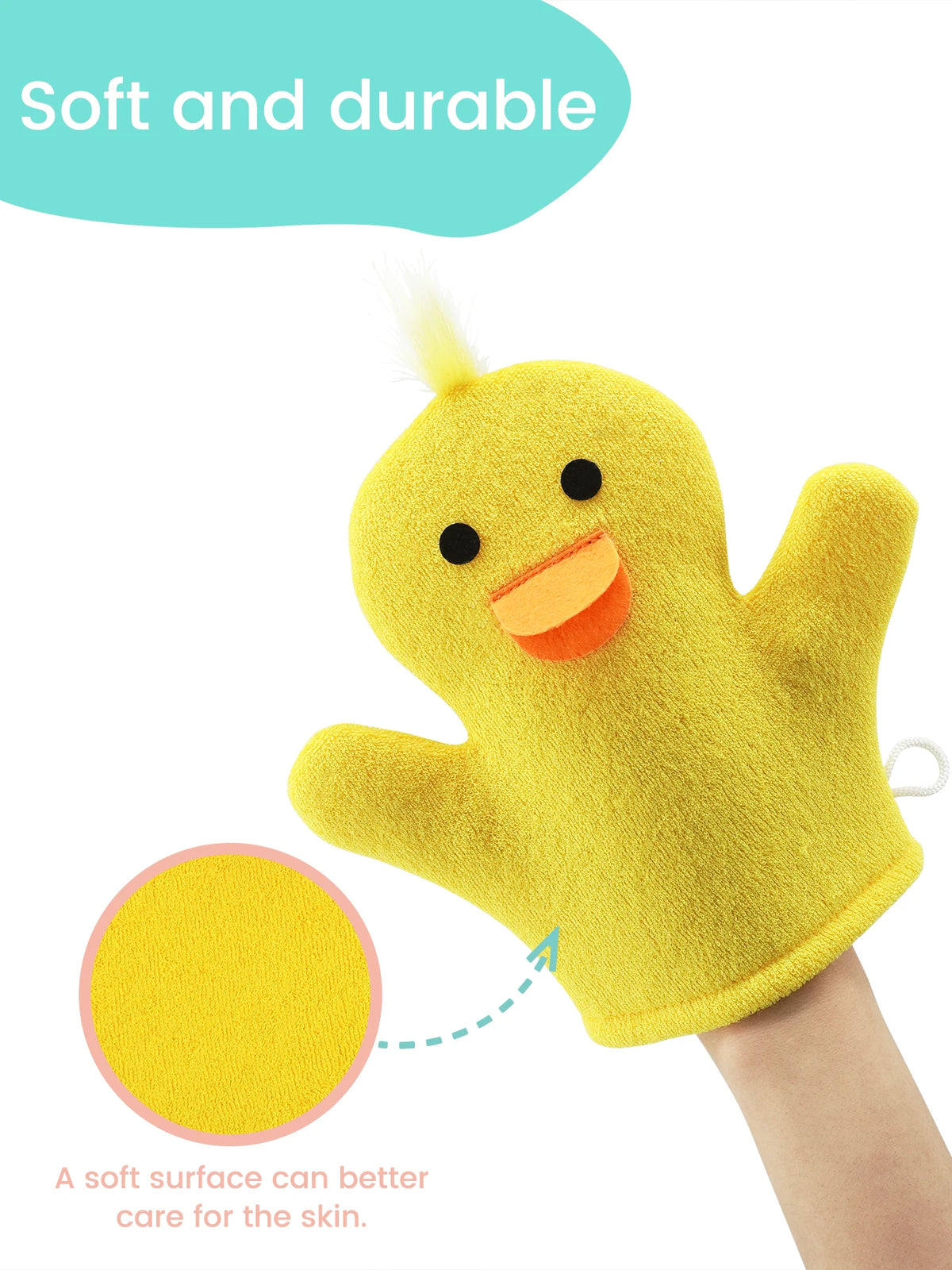 Gants de bain pour enfants à motifs de dessins animés : des moufles amusantes et divertissantes pour le bain