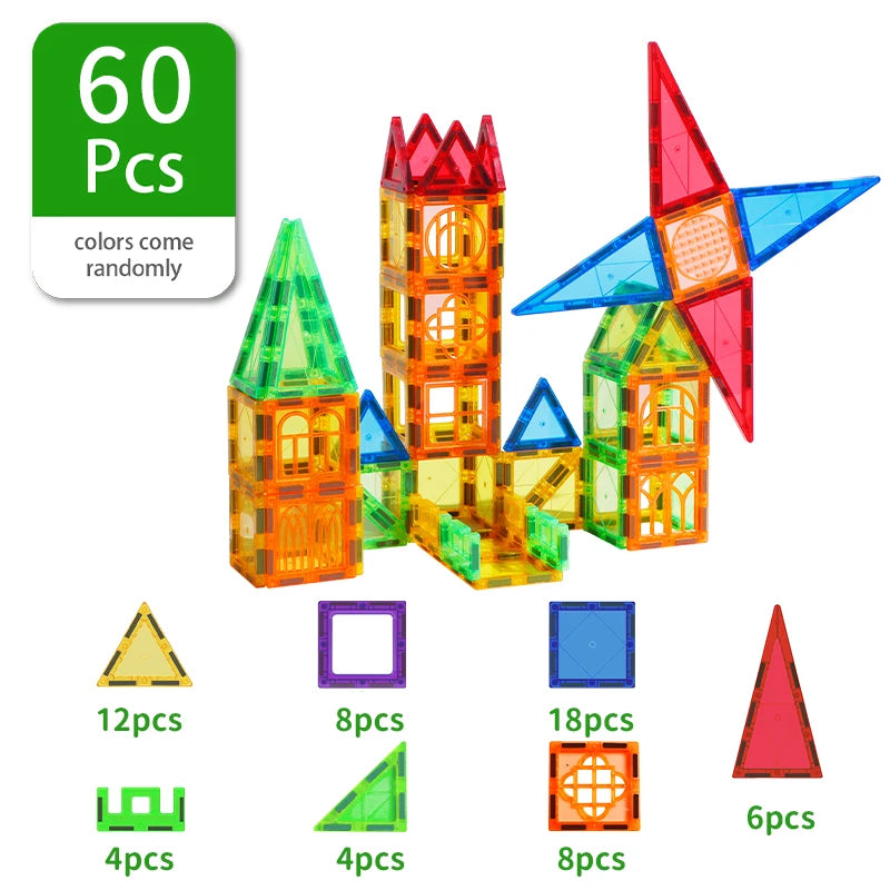 Jeu de construction magnétique éducatif STEM pour enfants