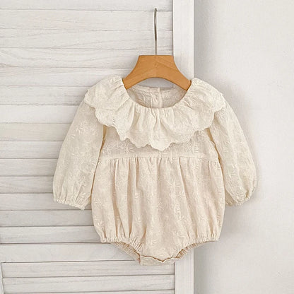Long Sleeve Cotton Jumpsuit for Baby Girls