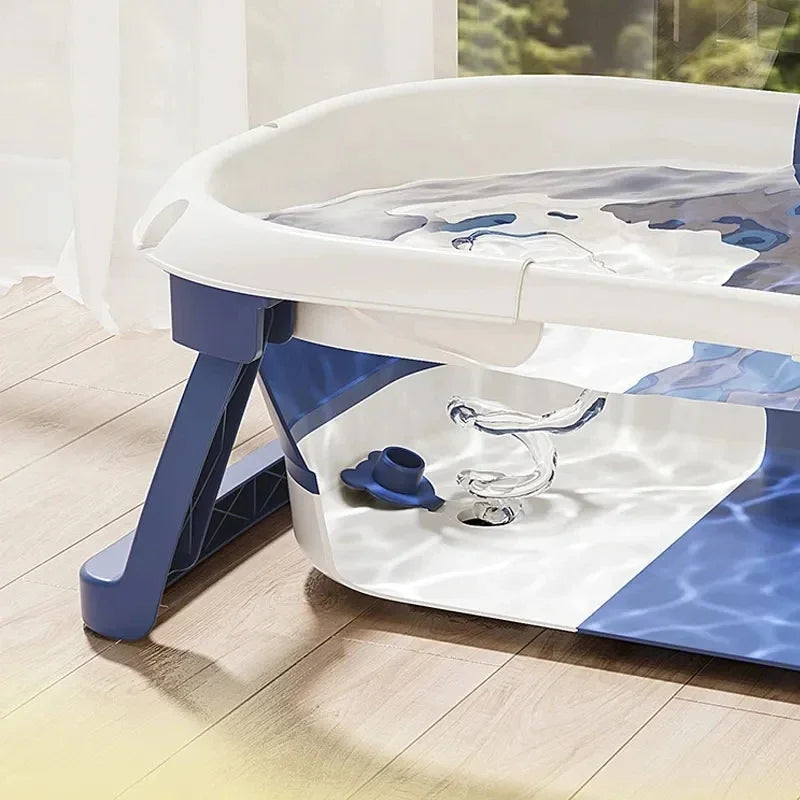 Baignoire pliable pour bébé – Baignoire domestique avec capteur de température