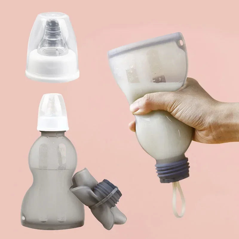 Reusable Milk Freezer Silicone Bags Baby Breast Milk Storage