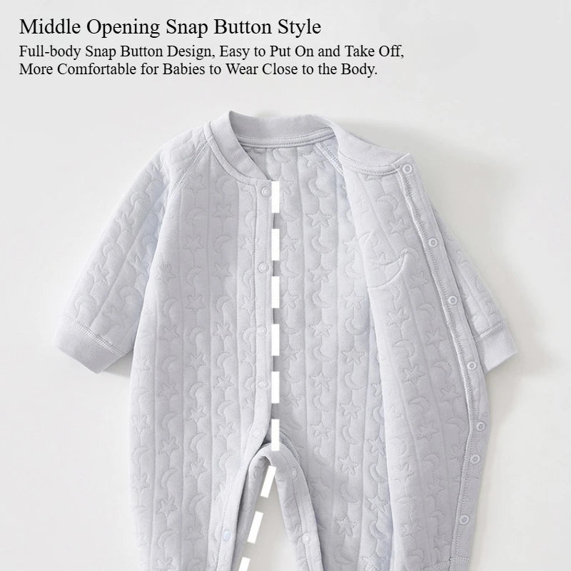 Warm Long-Sleeve Baby Jumpsuit
