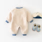Combinaison bébé en polaire épaisse pour filles