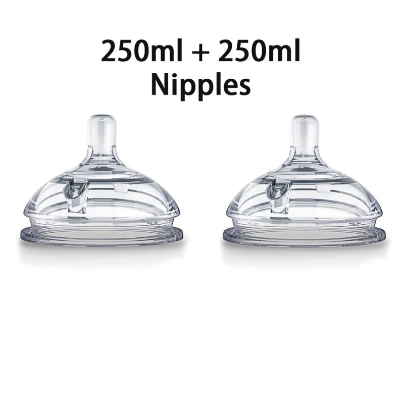 Silicone Nano Baby Bottle – 150/250ml, Handle, Anti-Choking, for 0–9 Months