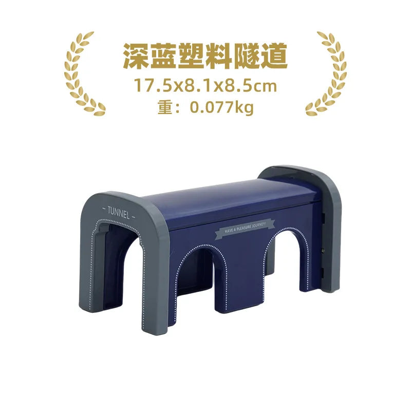 Wooden Train Track Set – Racing, Bridges & Tunnel Accessories Toy
