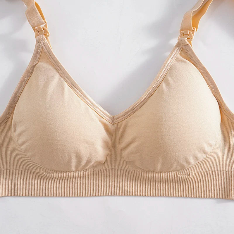 Soutien-gorge d'allaitement sans armatures – Ouverture sur le devant, sans coutures, effet push-up