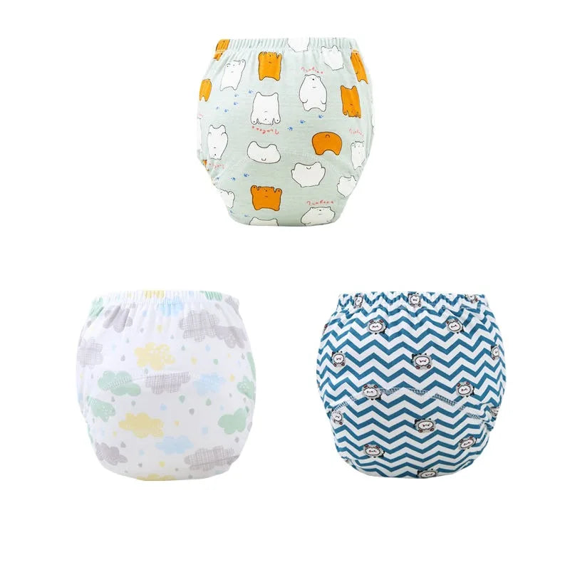 Culottes d'apprentissage imperméables et réutilisables pour bébé