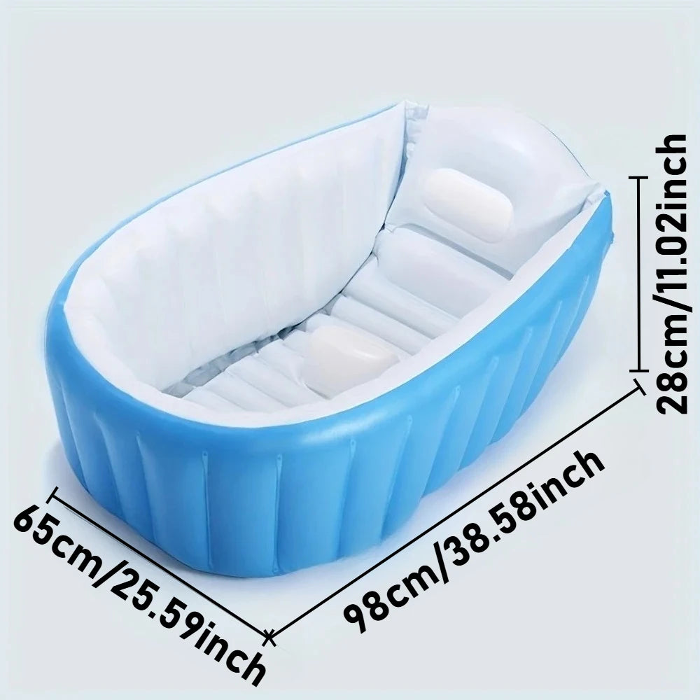 Portable Baby Bathtub – Inflatable, Foldable & Fun