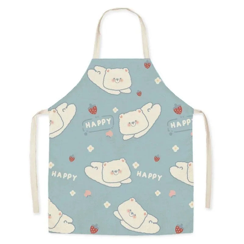 Cute Animal Print Kids Cooking & Cleaning Apron
