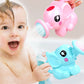 Ensemble de jouets pour baby shower – Spray de bain éléphant et rangement en filet