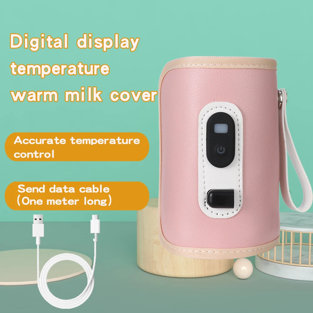 Portable Baby Milk Warmer | USB Digital Bottle Heater for Traveling
