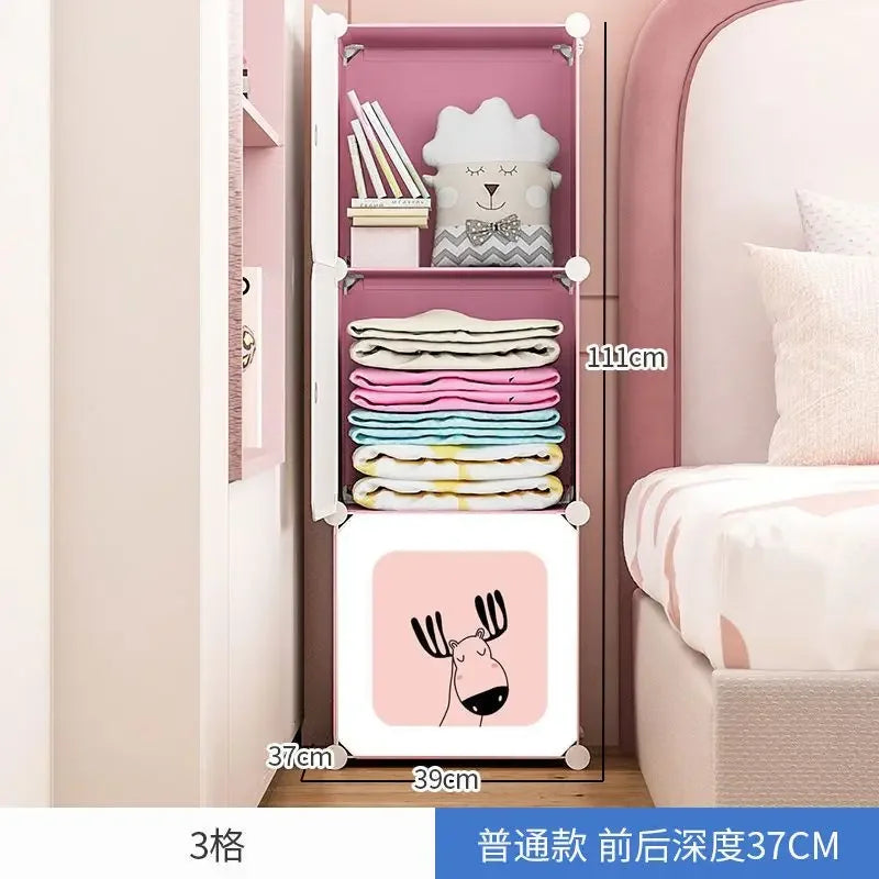 Armoire bébé en plastique – Petite armoire pour vêtements de fille
