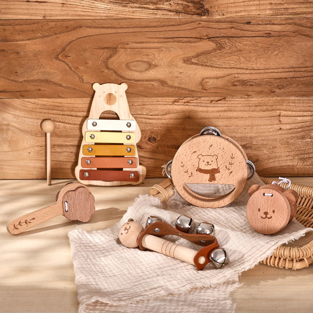 Wooden Musical Toy – Montessori Fun for Toddlers