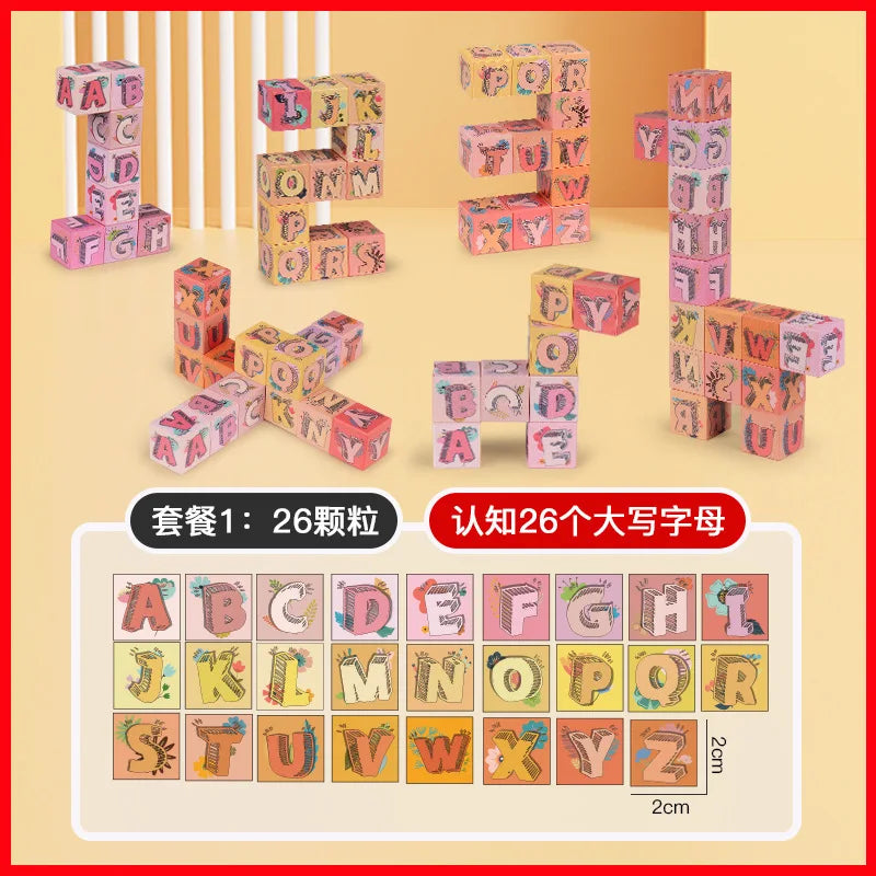 Magnetic Alphabet Blocks Set – STEM Learning Montessori Toy