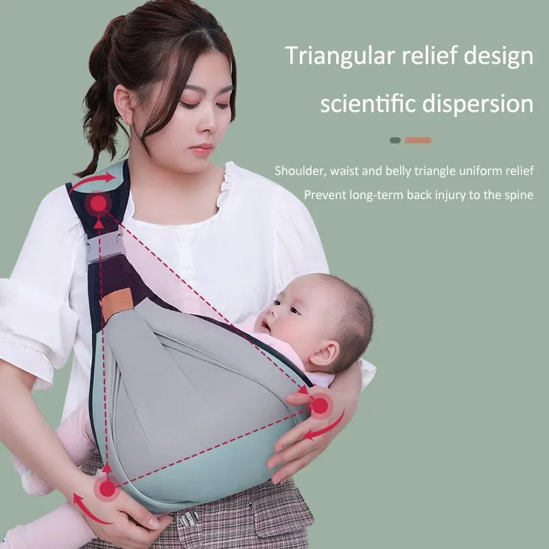 Porte-bébé ergonomique vert – Sûr et confortable