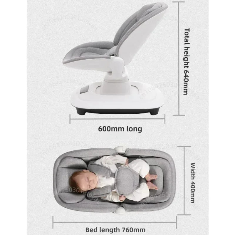 Transat bébé de luxe – Contrôle par application et rotation à 360°