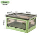 Boîte de rangement pliable BGRORIO – Modèle à roulettes et empilable