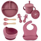 Kit d'alimentation pour bébé – Assiette à ventouse, tasse et couverts