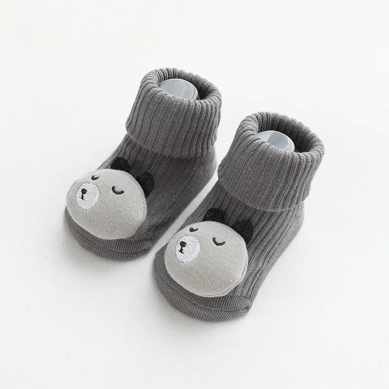 Chaussettes antidérapantes Kawaii à motifs animaux