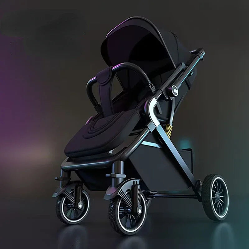 High Landscape Shock-Absorbing Baby Stroller – Foldable Travel Pram