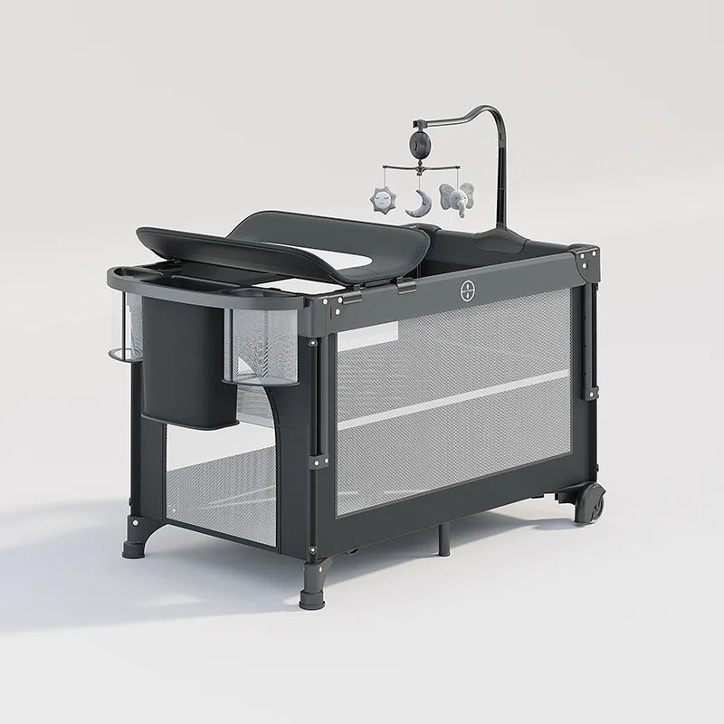 Portable Baby Crib with Diaper Table