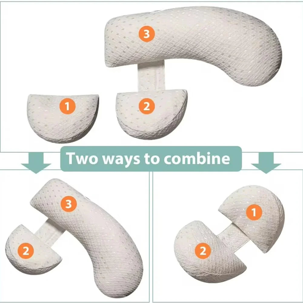 PANGDUBE Multifunctional Pregnancy & Breastfeeding Pillow – Maternity Sleep Support