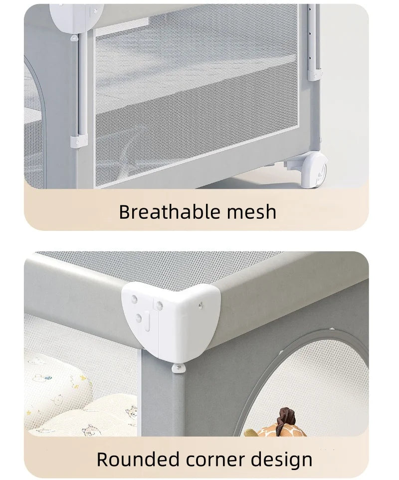 Multifunction Baby Bed – For 0–3 Years Foldable Cot
