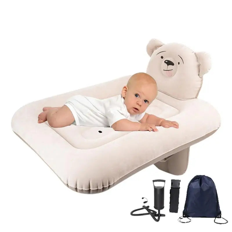 Lit de voyage gonflable pour tout-petits – Matelas de couchage portable pour voiture et avion