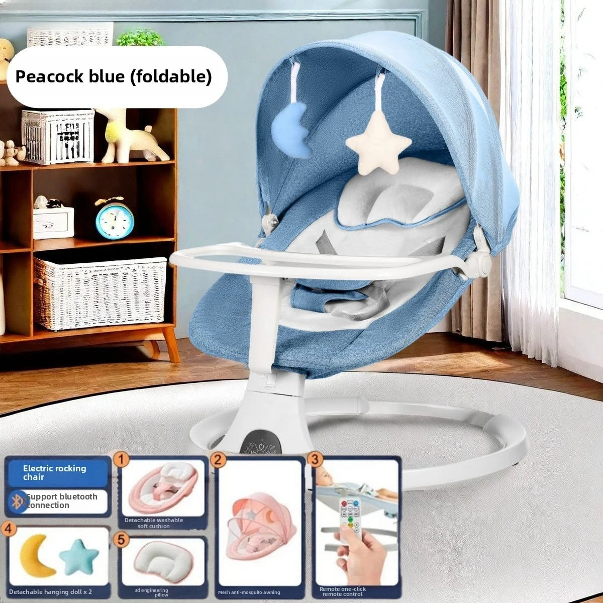 Electric Baby Rocker – Soothing Swing & Sleeping Cra