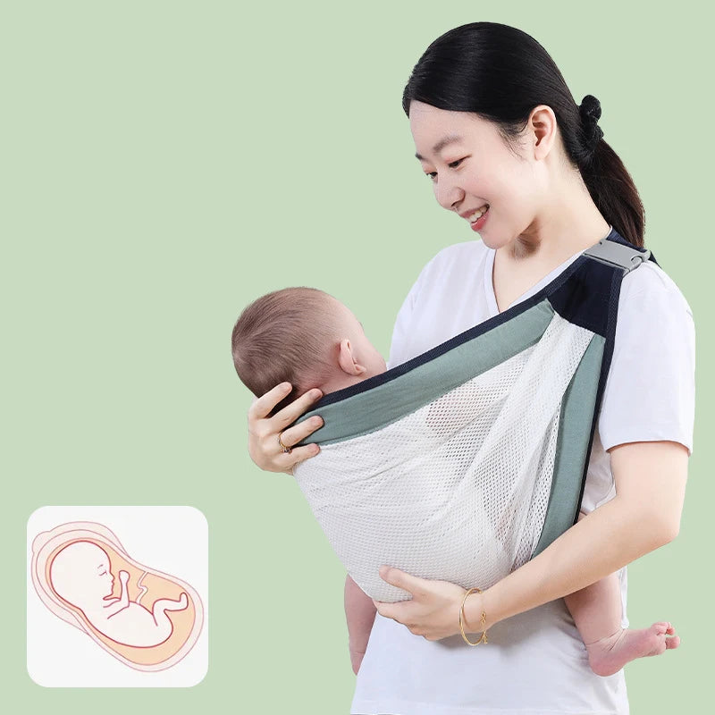 Lightweight Front-Hold Baby Carrier – Breathable & Easy Carry (0–36M)