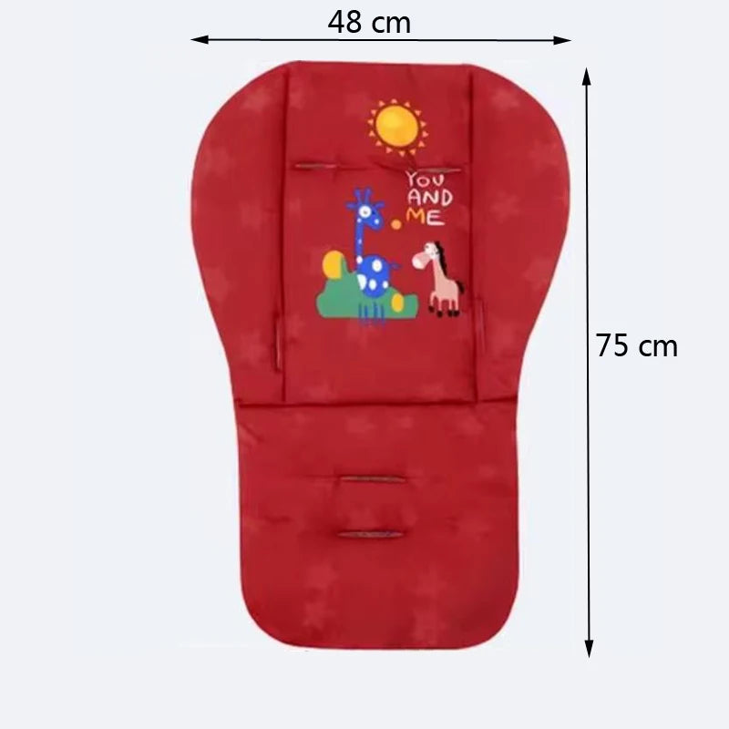 Coussin universel imprimé dessin animé pour poussette et chaise de salle à manger – Coussin en coton