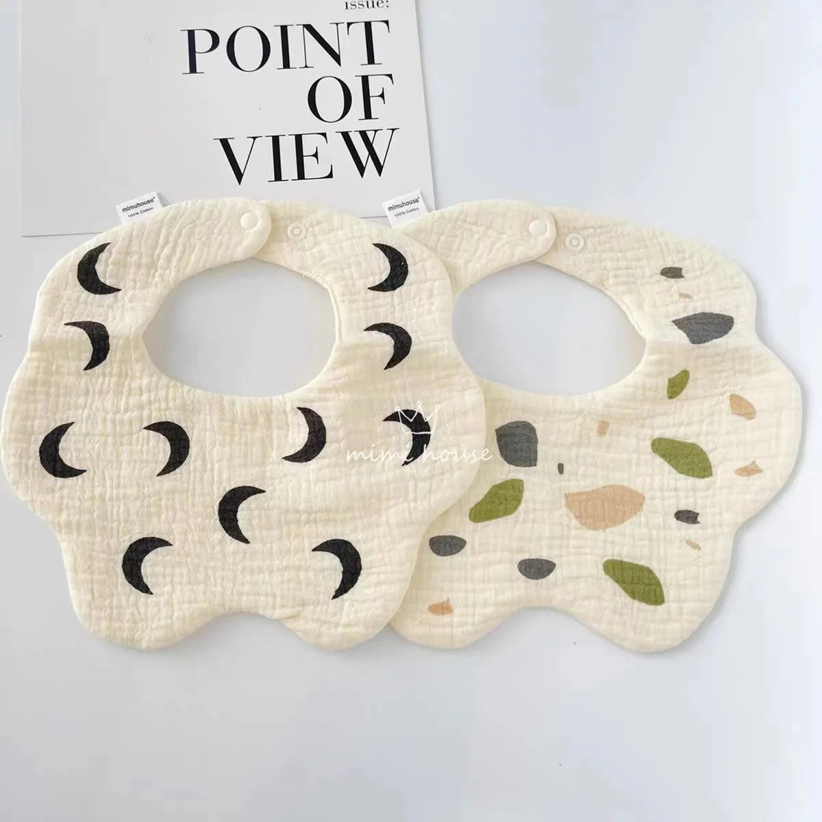 Waterproof Baby Bib – Soft Cotton Burp Cloth for Newborns