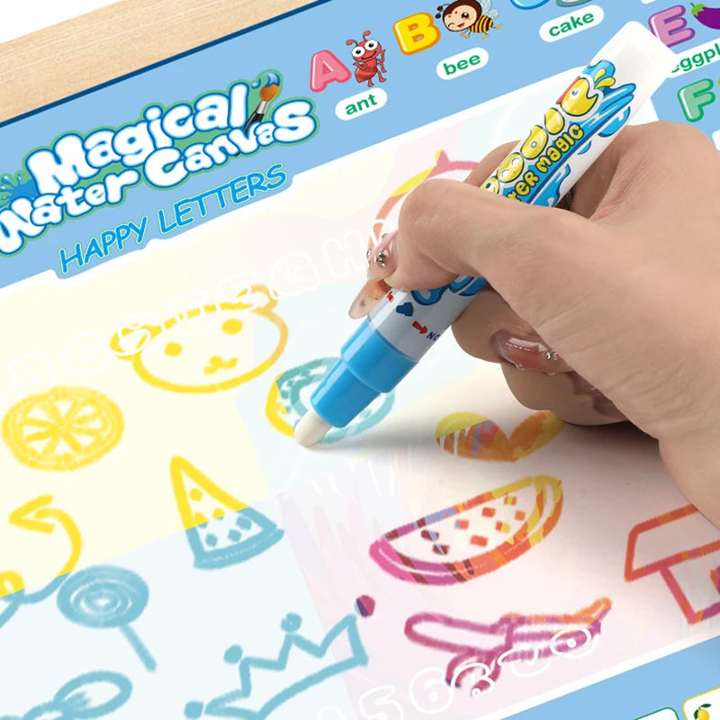 Magic Water Drawing Mat 100x80cm – Reusable Montessori Painting & Doodle Toy