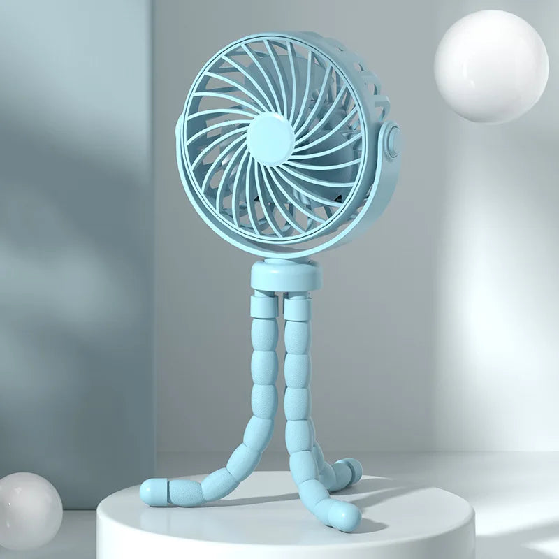 Portable Rechargeable Baby Stroller USB Fan – Clip-On Mini Fan