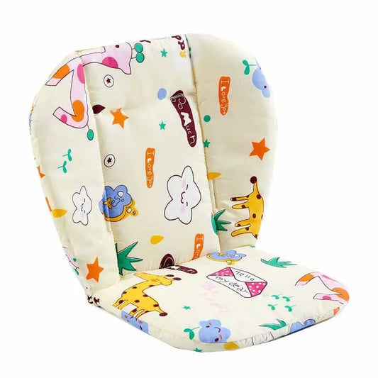 Baby Highchair Pad – Thick Cotton with Animal Print Design