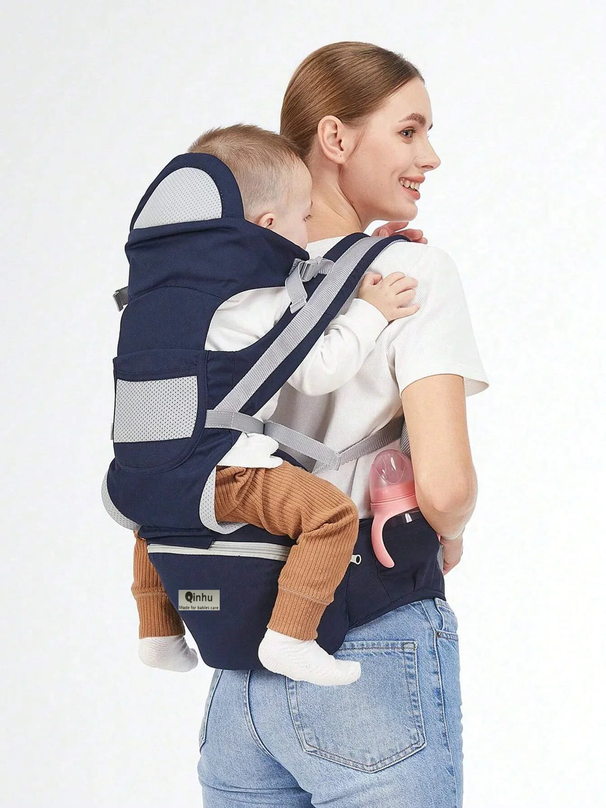 Porte-bébé ergonomique réglable avec assise de hanche – Portable et multifonctionnel