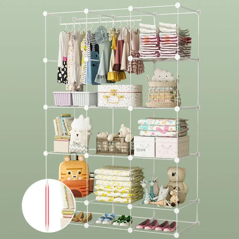 Baby Storage Wardrobe – Montessori Kids Closet Organizer