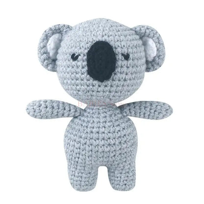 Peluche animal tricotée – Jouet doux pour dormir les bébés