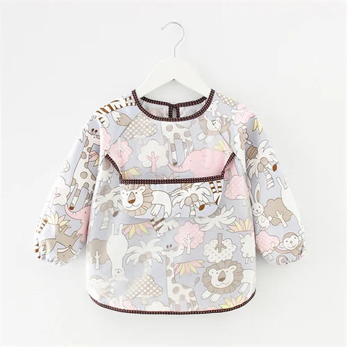 Waterproof Long-Sleeve Baby Feeding Bib (0–2Y)