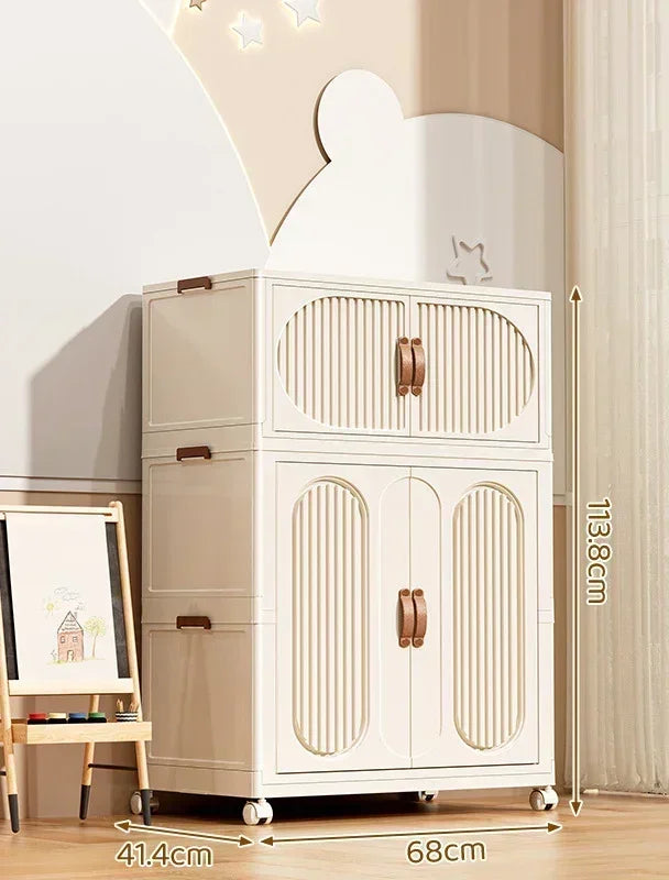 Foldable Kids Storage – Clothes & Toy Sorting Cabinet