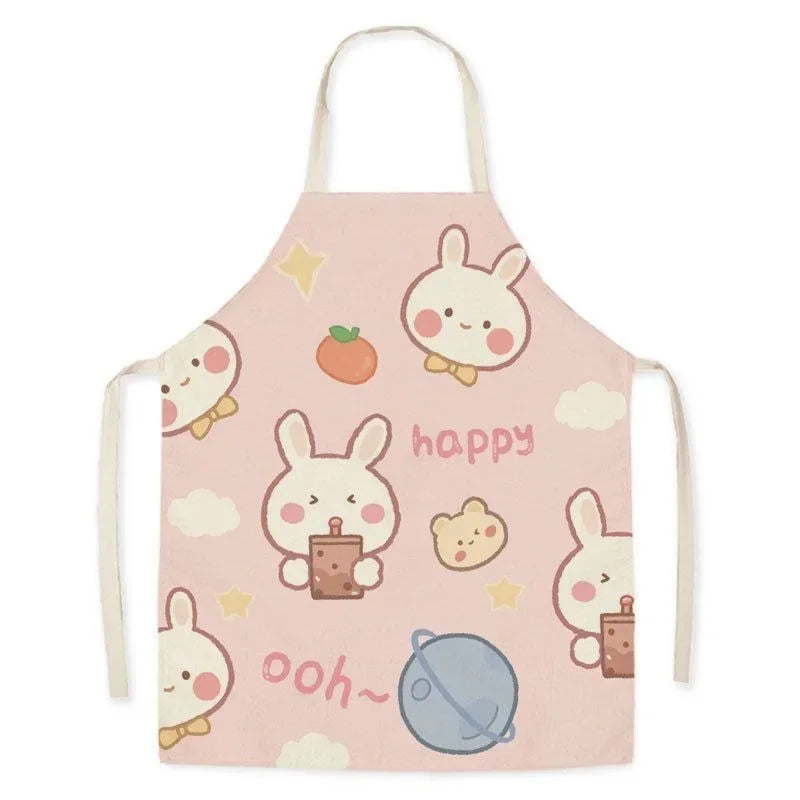 Cute Animal Print Kids Cooking & Cleaning Apron