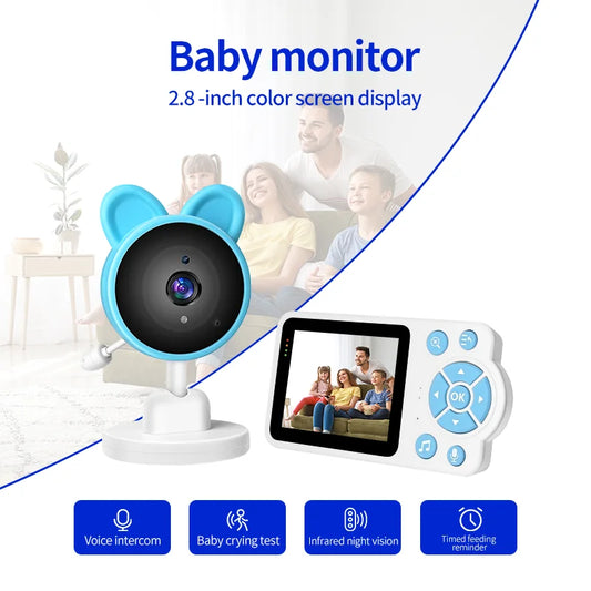 Baby Care Wireless Monitor – Night Vision, Lullaby & Temperature Alert