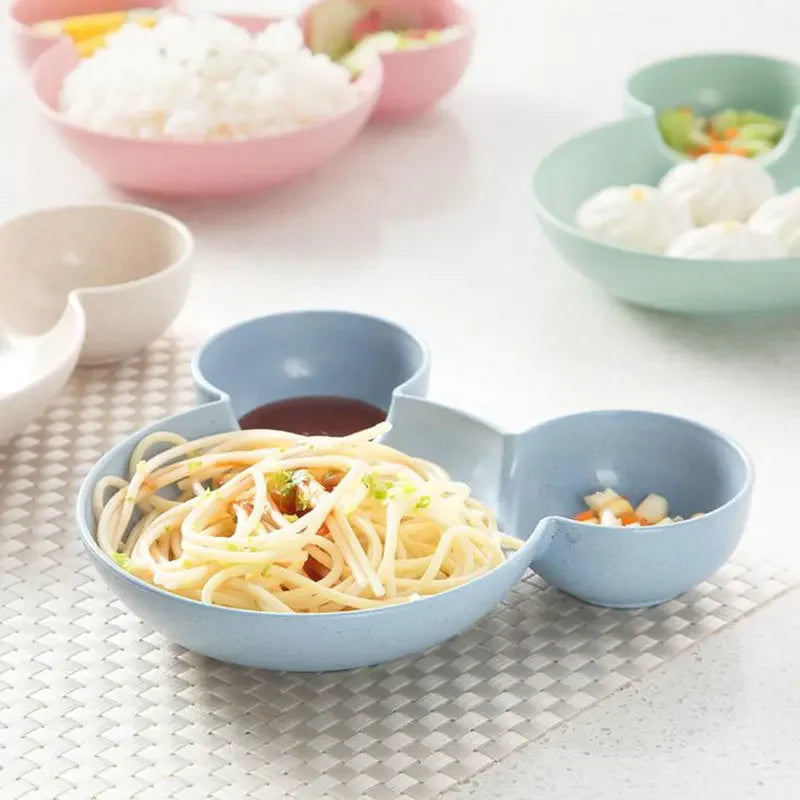Assiette pour petit-déjeuner et dîner des tout-petits – Motif dessin animé amusant