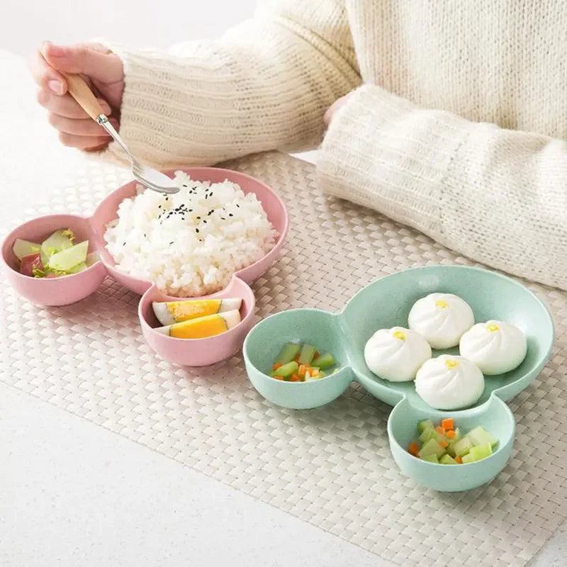 Assiette pour petit-déjeuner et dîner des tout-petits – Motif dessin animé amusant