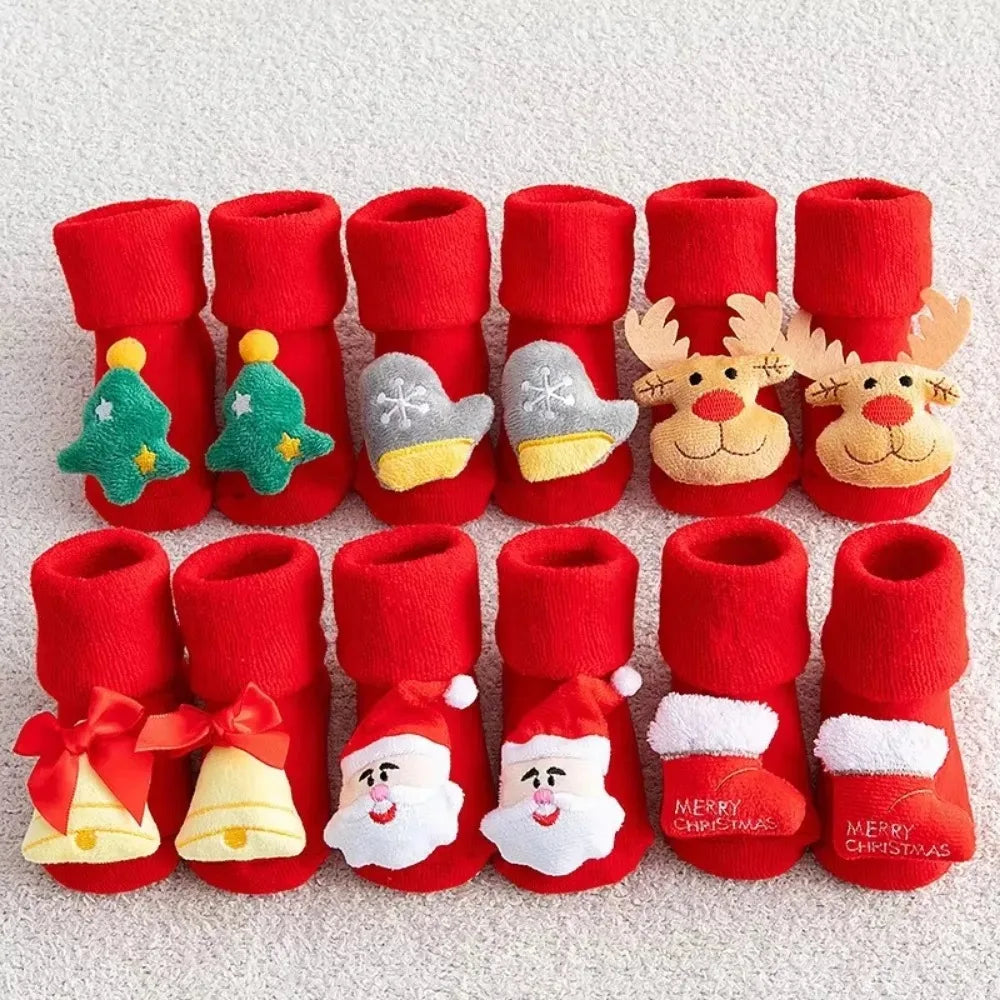 Non-Slip Baby Christmas Socks