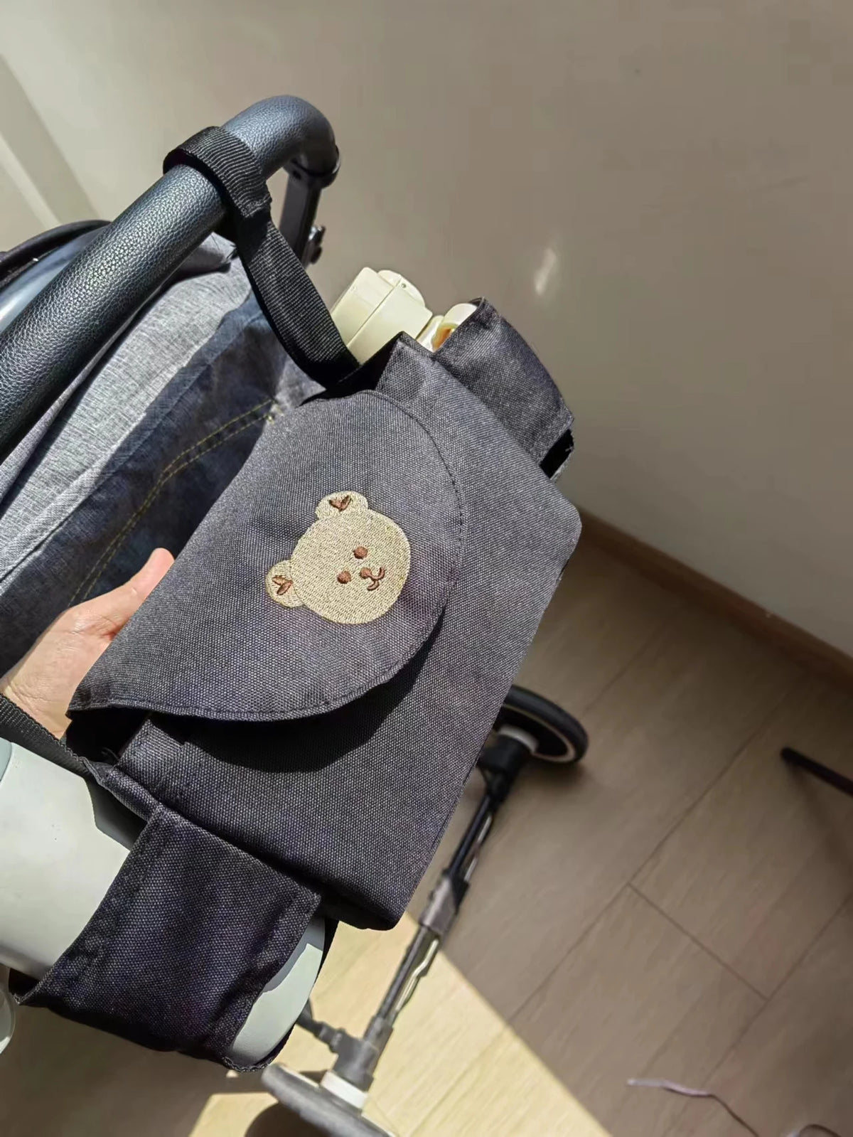 Sac de rangement suspendu ours en dessin animé – Organisateur pour poussette