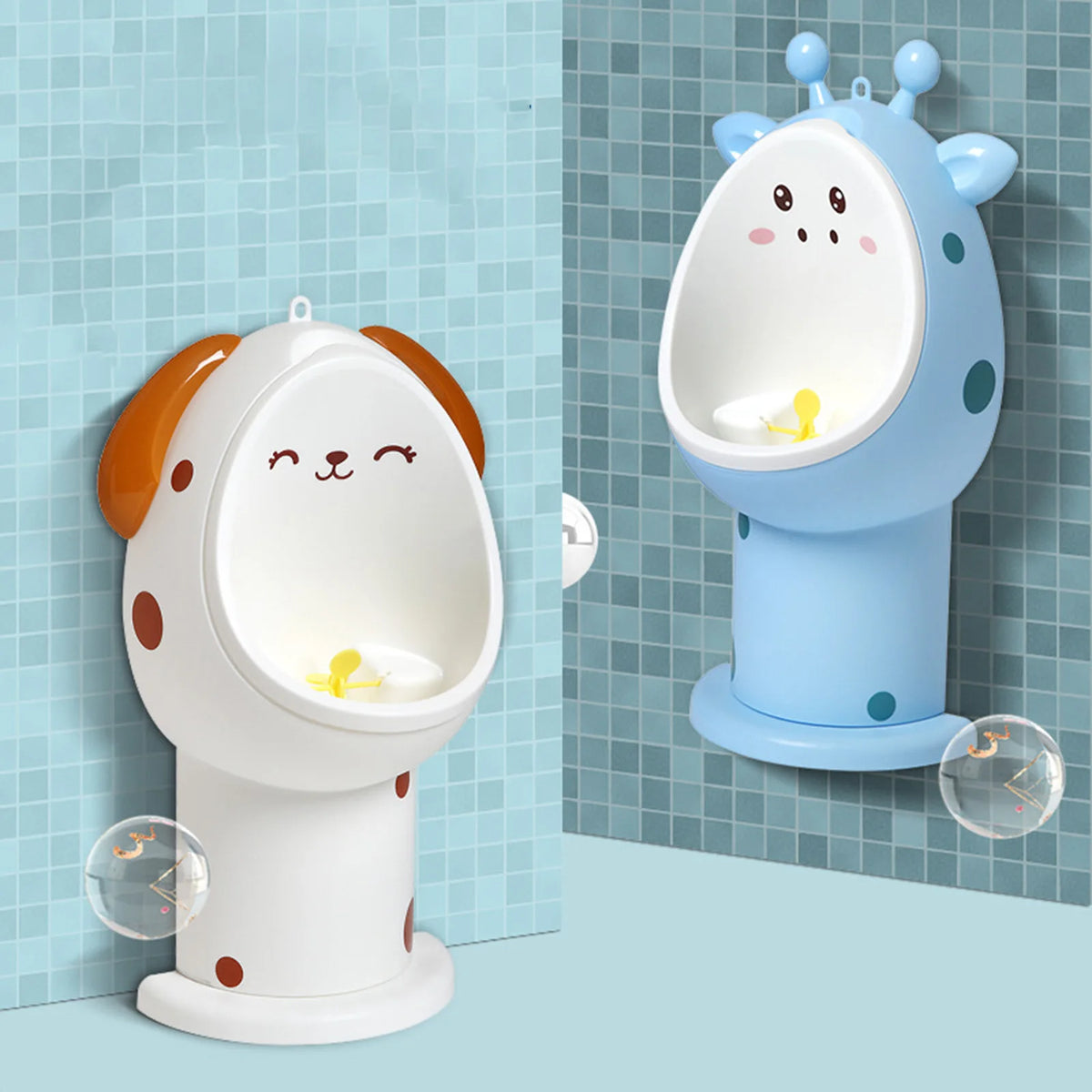 Urinoir mural en forme d'animal – Pot mignon et amovible pour petits garçons